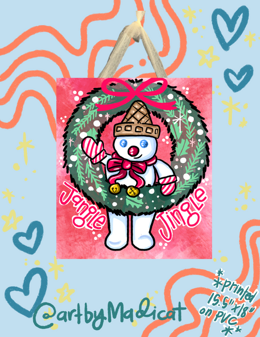 Mr. Bingle Wreath Door Hanger