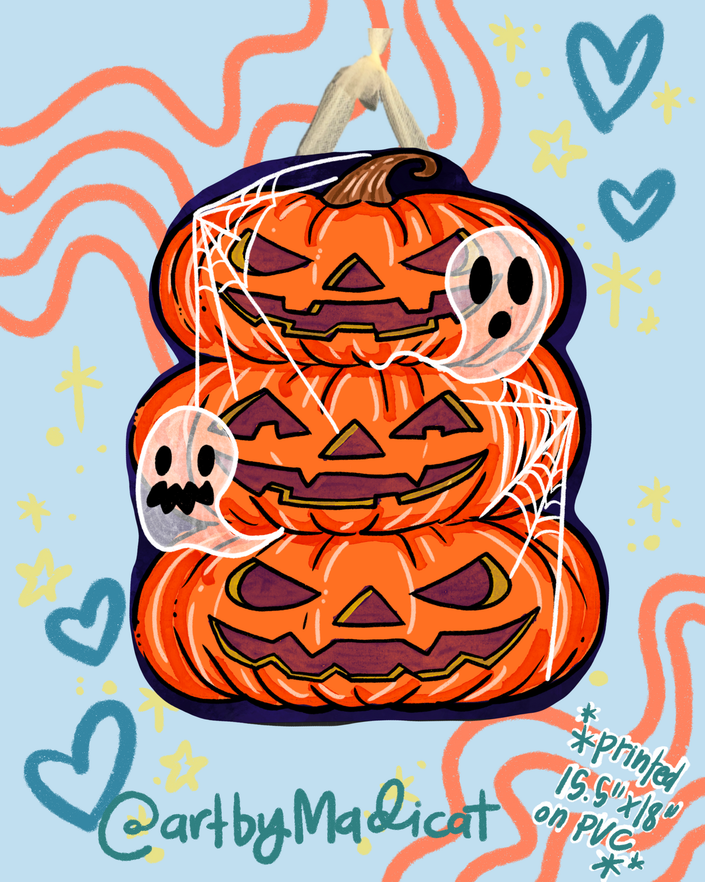 Fall Y'all/Halloween Door Hanger (Double Sided Available)