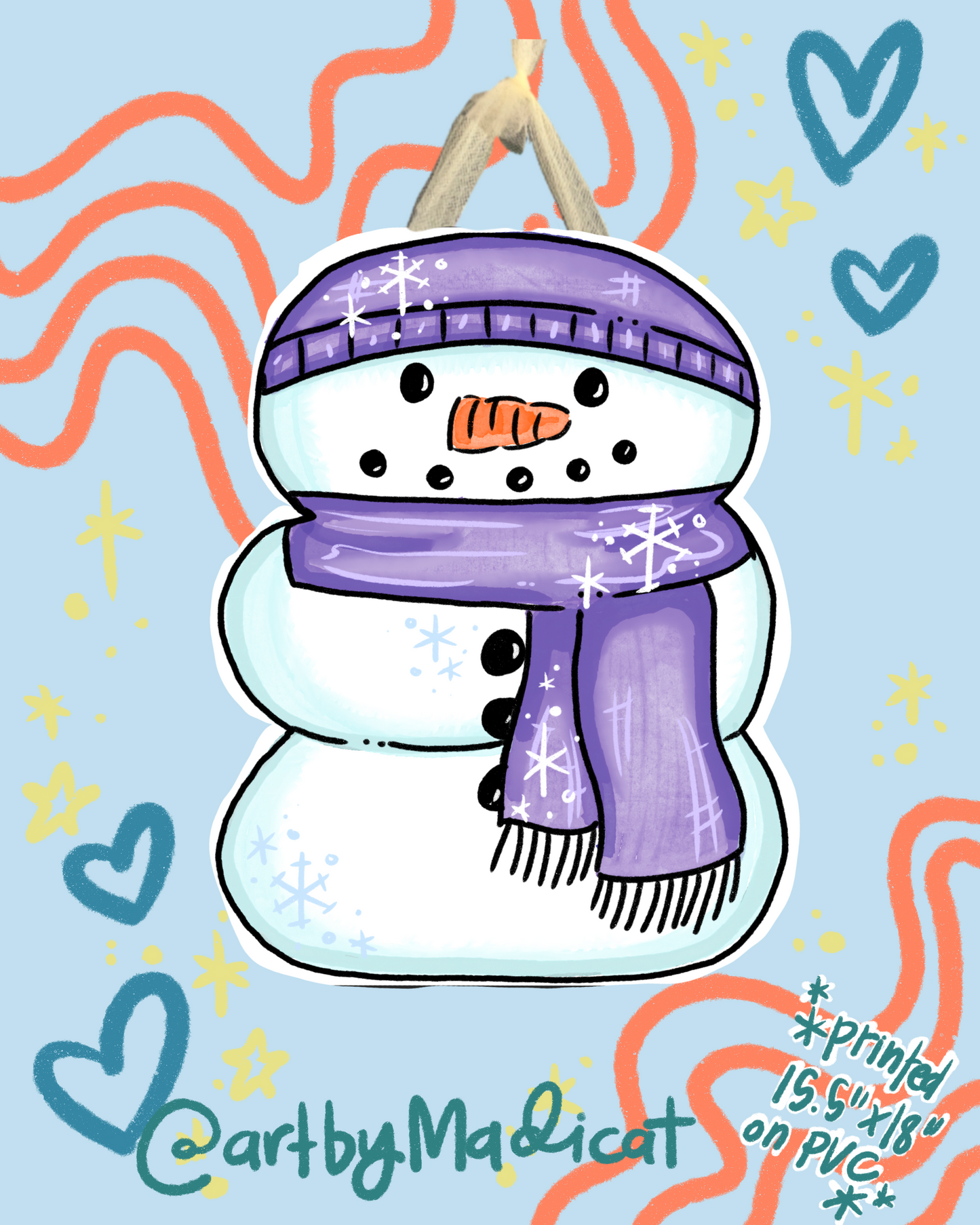 Fall Y'all/Snowman Door Hanger (Double Sided Available) (