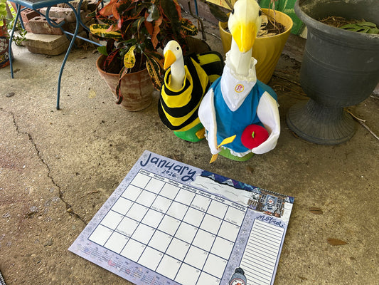 Goose on the Loose: Porch Goose Calendar (Ships Nov 1)