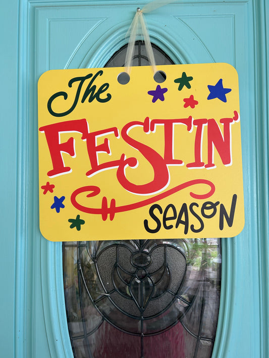 Spring Jazz Fest Festin' Season Door Hanger