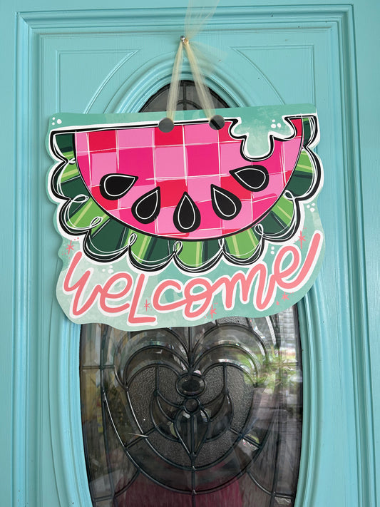 Watermelon Summer Door Hanger
