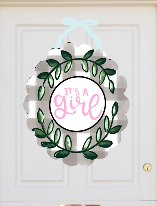 It's a Boy/Girl Attachable Door Hanger