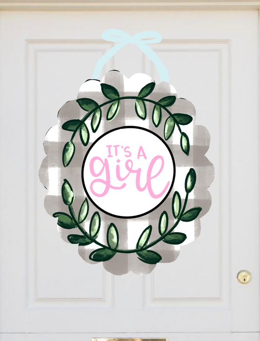 It's a Boy/Girl Attachable Door Hanger