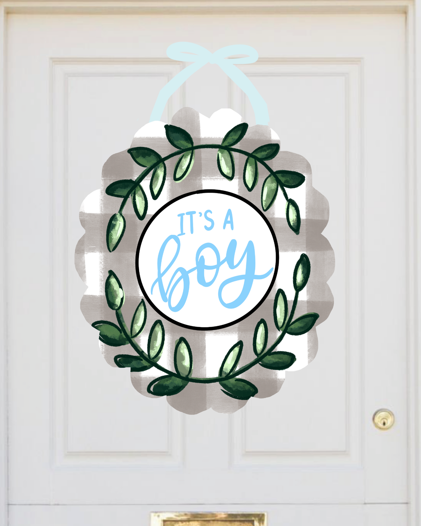 It's a Boy/Girl Attachable Door Hanger