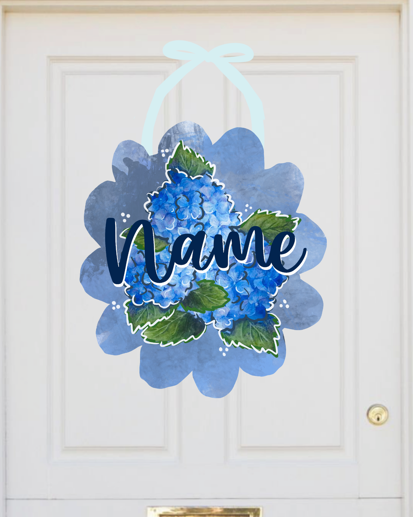 Hydrangea Baby Door Hanger