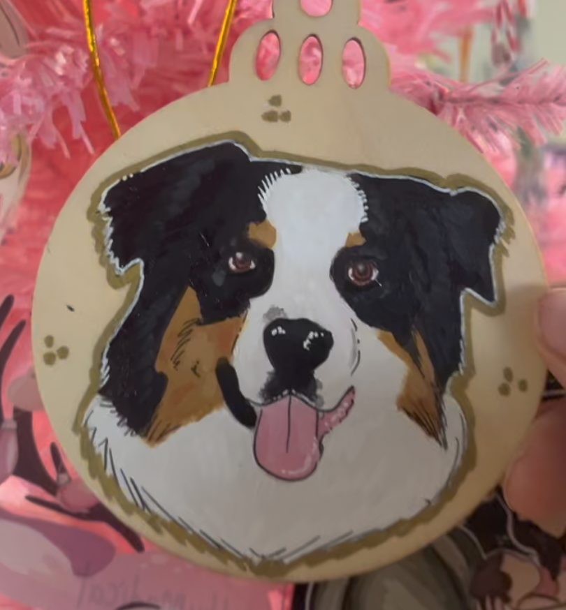 Custom Wooden Pet Ornament