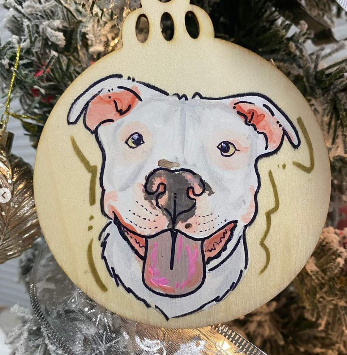 Custom Wooden Pet Ornament