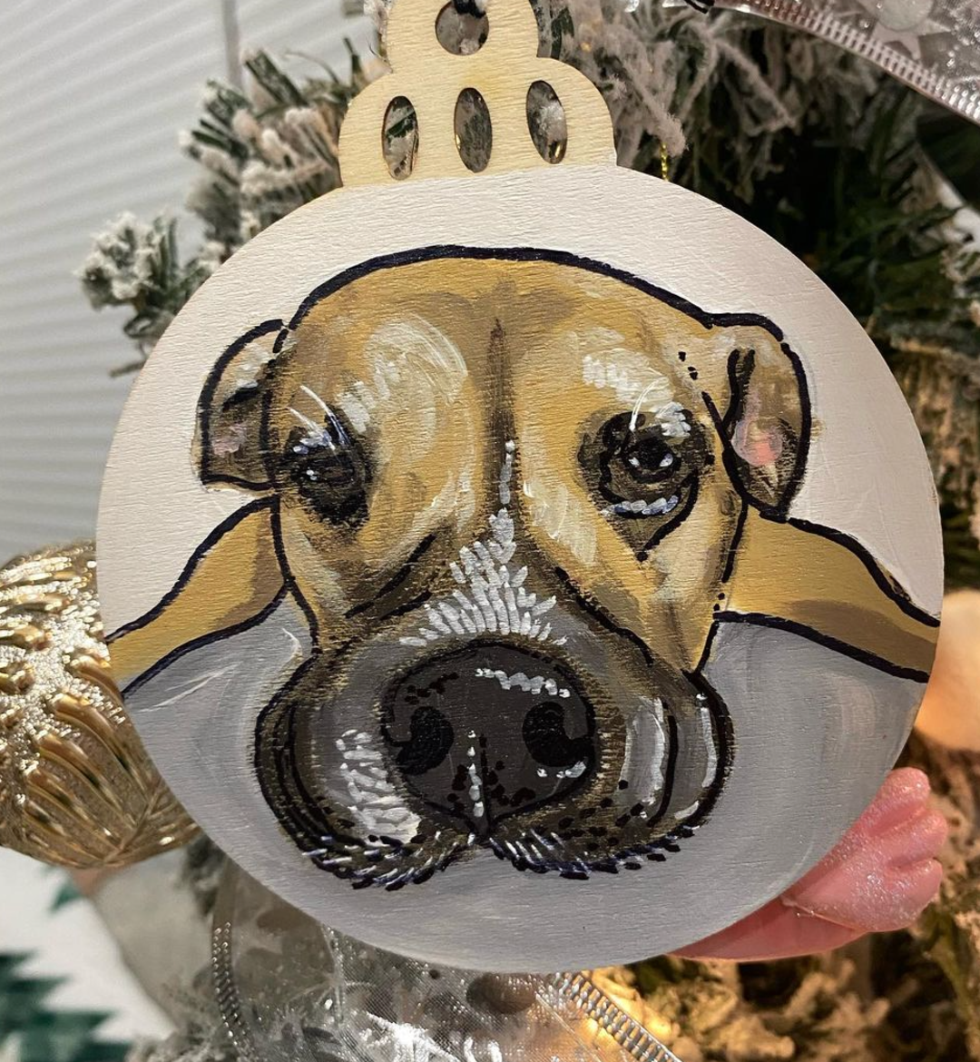 Custom Wooden Pet Ornament
