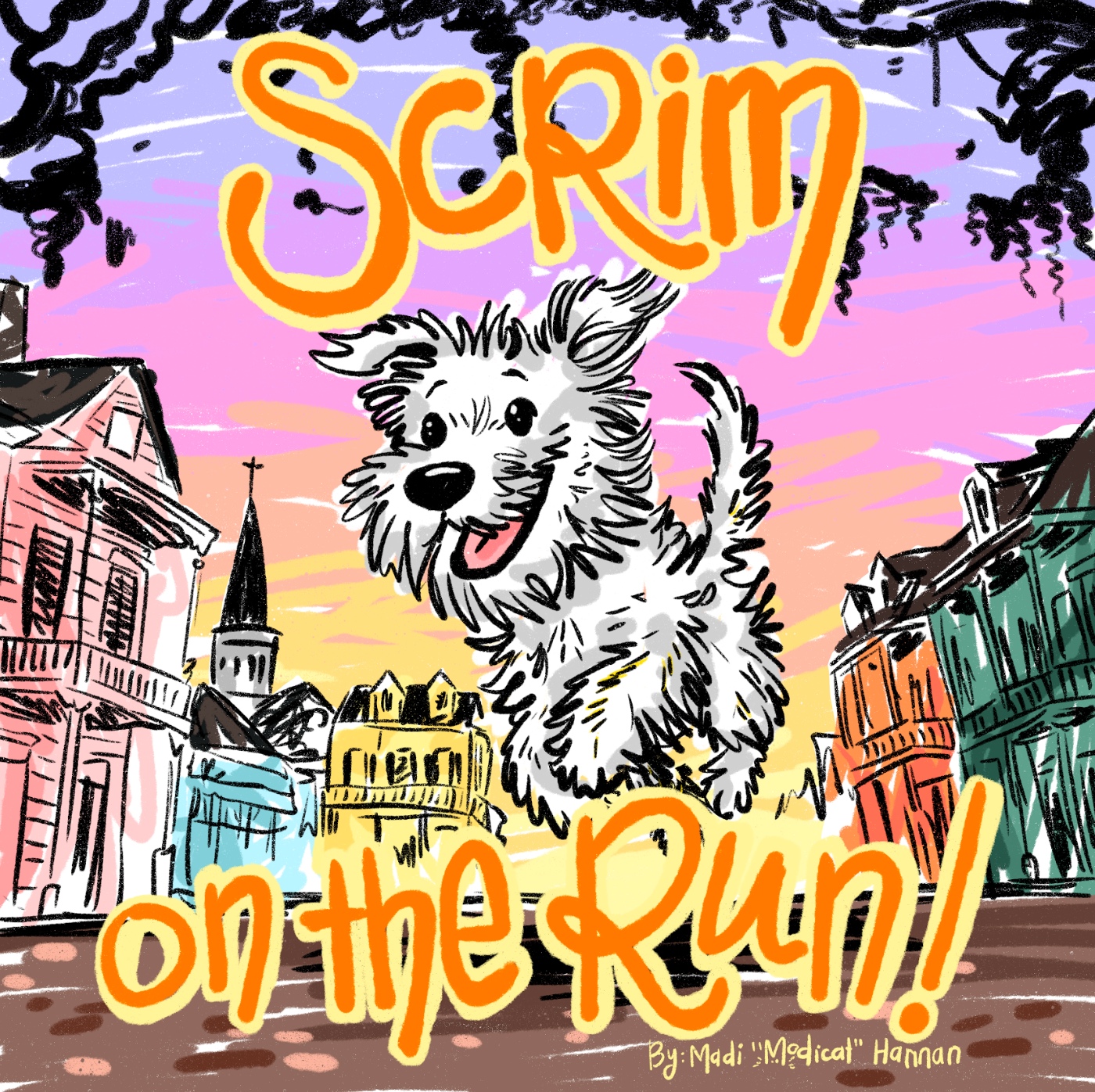 Scrim On The Run! Author Signed Children's Book