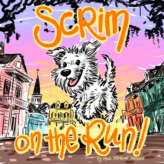 Scrim On The Run! Author Signed Children's Book