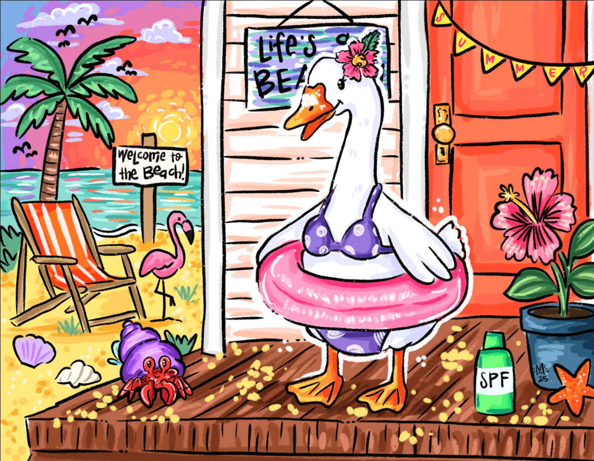 Goose on the Loose: Porch Goose Calendar (Ships Nov 1)