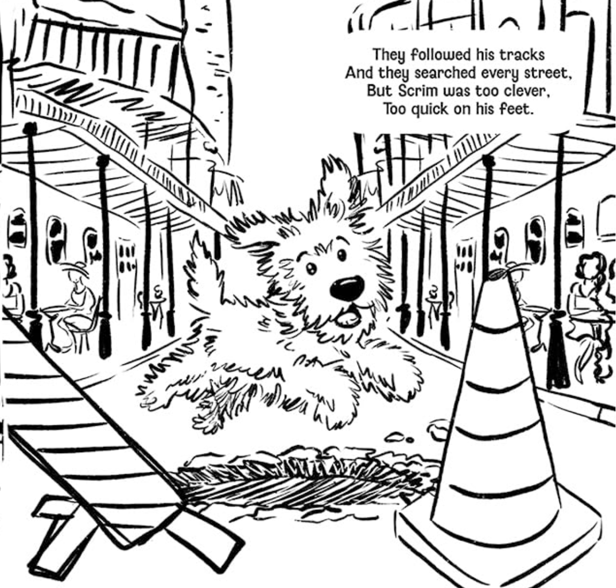 Scrim on the Run! Coloring Book