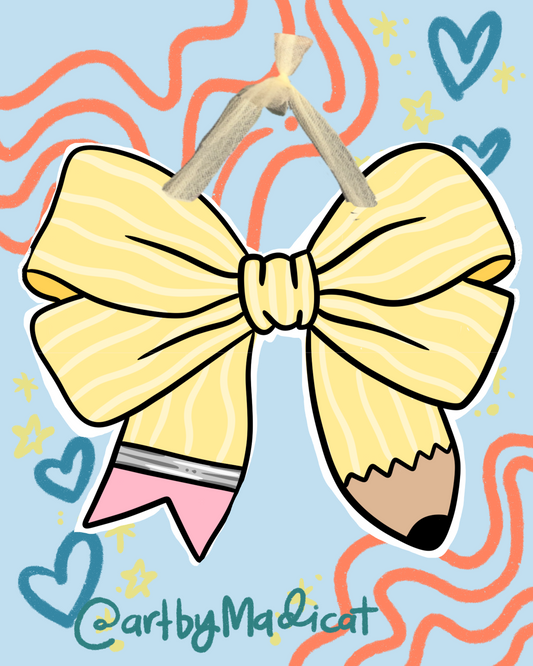 Pencil Bow Door Hanger