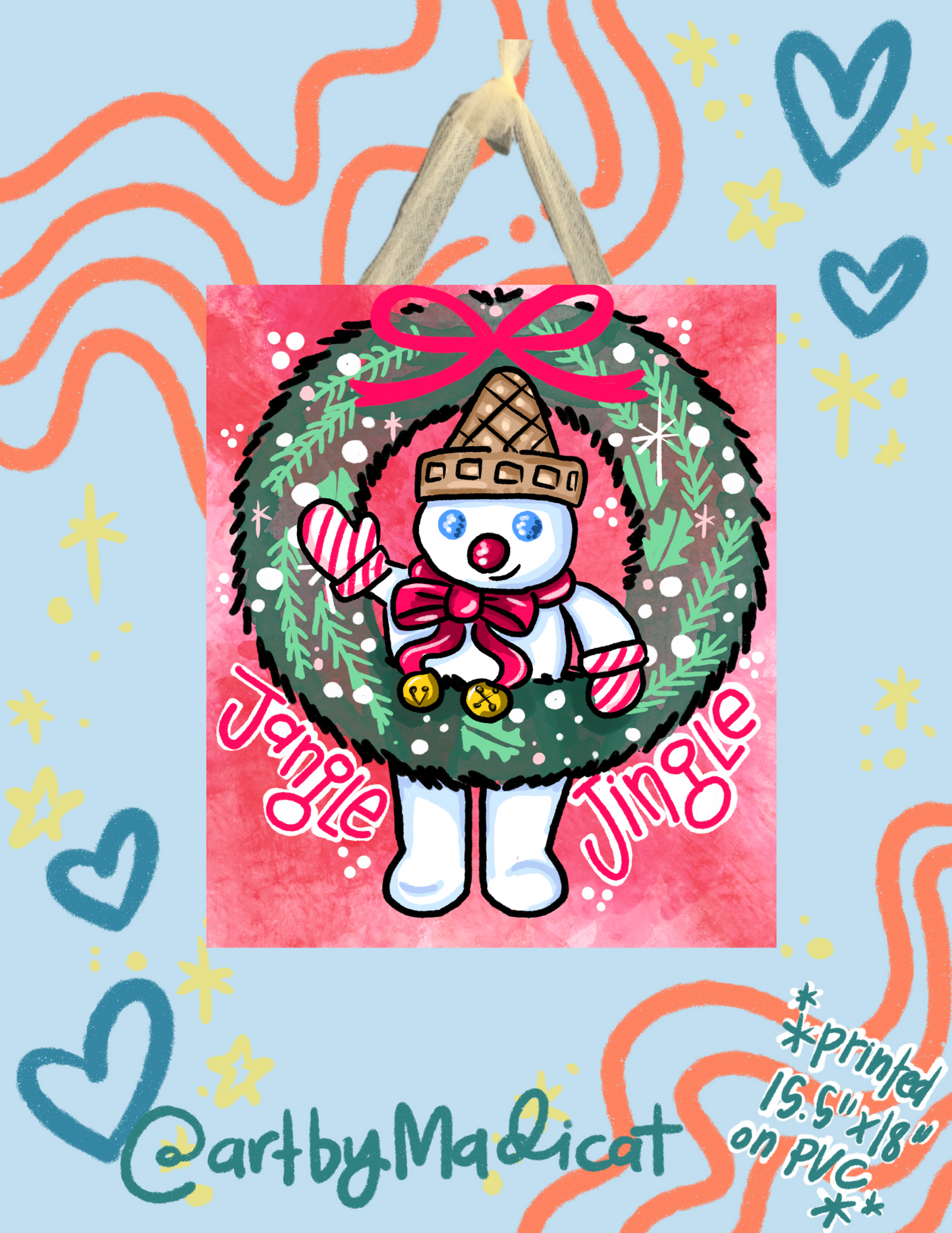 Mr. Bingle Wreath Door Hanger