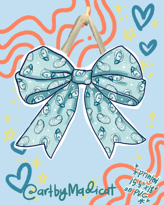 Oyster Coquette Door Hanger