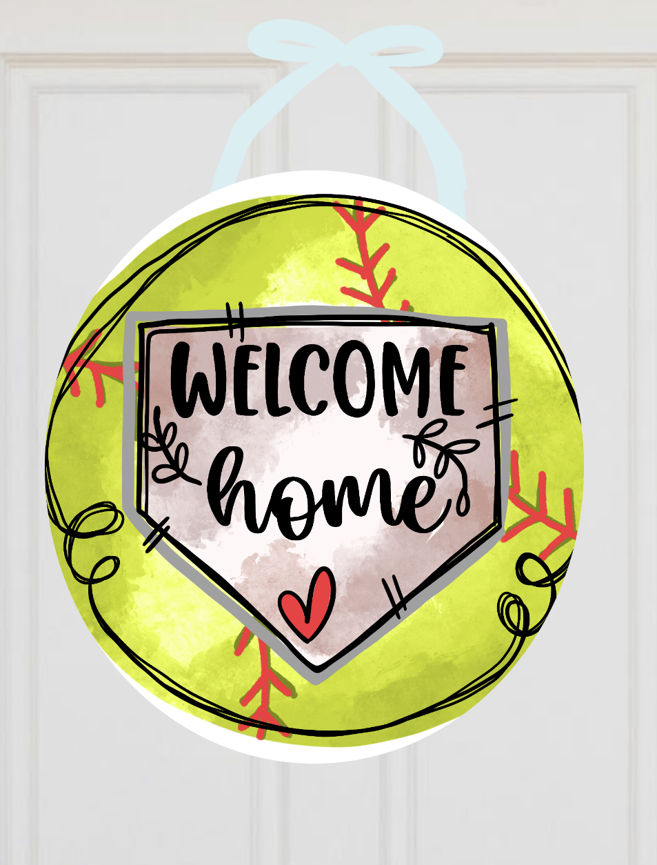 Custom Baseball/Softball Door Hanger