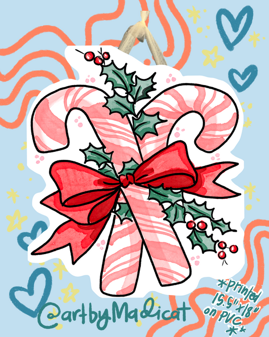 Candy Cane Door Hanger