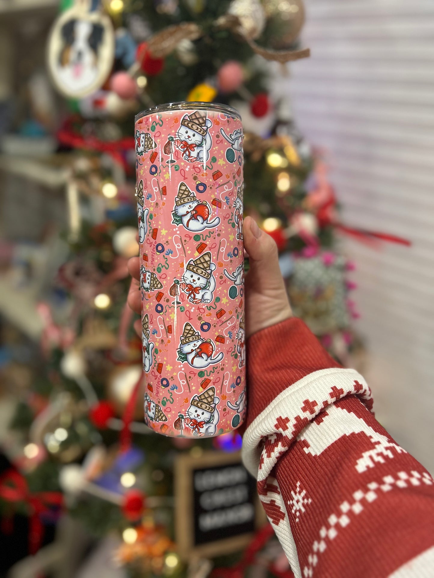 Jingle Jingle Kitty 20 Oz. Tumbler Cup