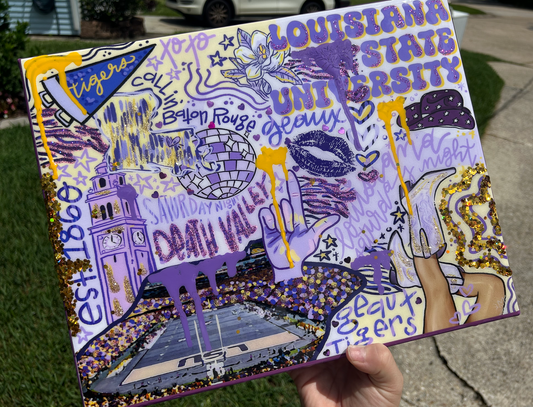 LSU Cute Doodle Illustration (Sale only)