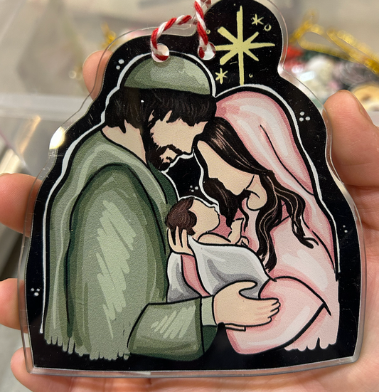 Holy Family Acrylic Ornament