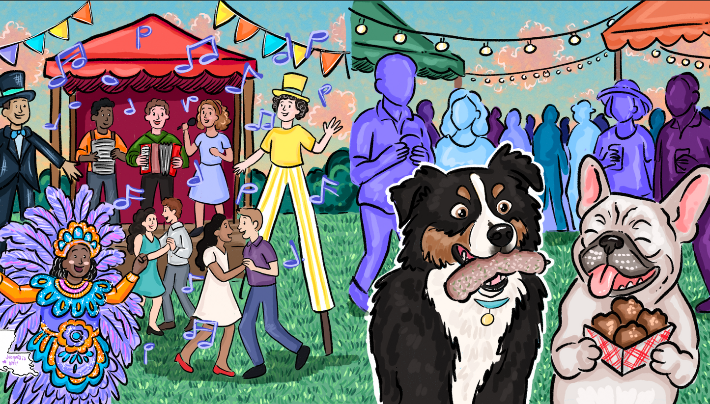 Where Y'at Jockamo? A Louisiana Book of Festivals - Children's Illustrated Book