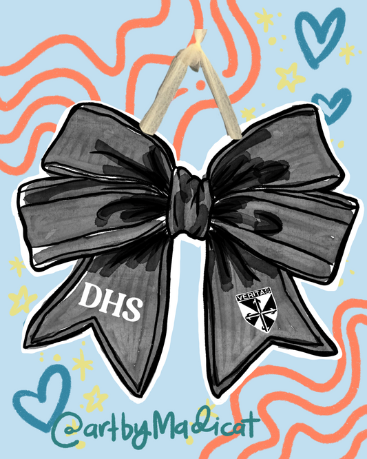 Dominican Bow Coquette Door Hanger